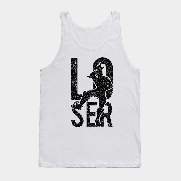 Loser Series: Loser Distressed (Dark Print) Tank Top by Jarecrow 